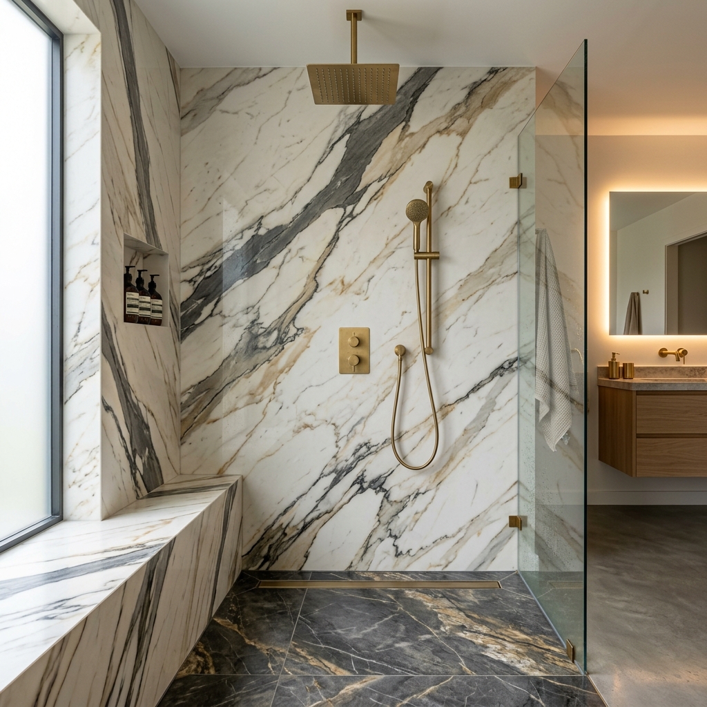 Large Format Calacatta Porcelain Slab